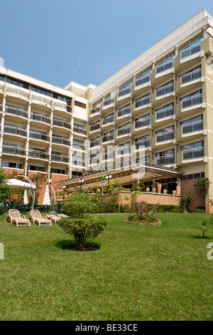 Das äußere des Hotels des Mille Collines in Kigali, Ruanda. Es ist die Einstellung der Film Hotel Ruanda. Stockfoto