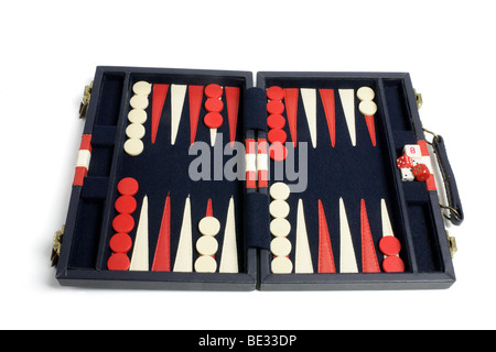 Backgammon-Set Stockfoto