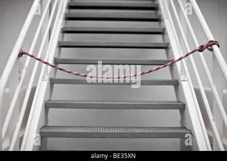 Treppe geschlossen Stockfoto
