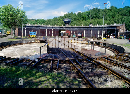 Ringlokschuppen, Eisenbahnmuseum Bochum-Dahlhausen, Ruhr und Umgebung, Nordrhein-Westfalen, Deutschland, Europa Stockfoto