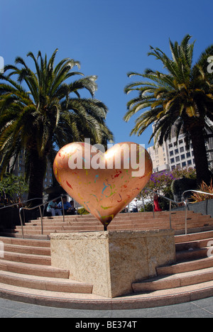 Herzen in San Francisco Stockfoto