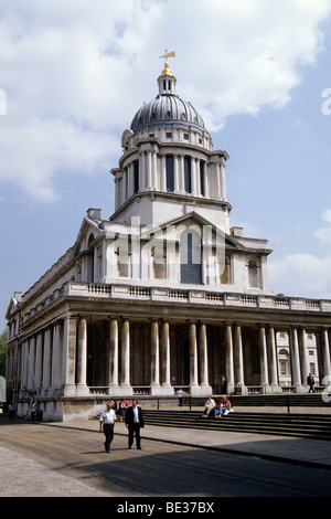 Old Royal Naval College, die ehemalige königliche Militärschule für die Marine, University of Greenwich im Osten der Stadt, London Stockfoto