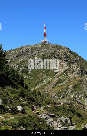 Mt. Patscherkofel mit Sender Masten, Tuxer Alpen, Tirol, Austria, Europe Stockfoto