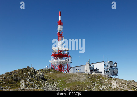 Sender auf Mt. Patscherkofel, Tuxer Alpen, Tirol, Austria, Europe Stockfoto