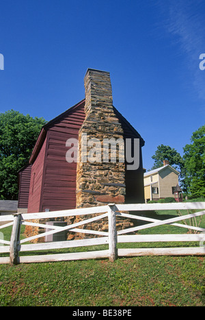 Asche Rasen-Hochland, die Haus und Hof von US-Präsident James Monroe, in der Nähe von Charlottesville, Virginia Stockfoto