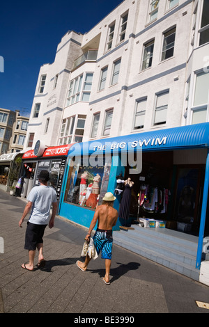 Surf-Shops auf der Campbell Parade am Bondi Beach. Sydney, New South Wales, Australien Stockfoto