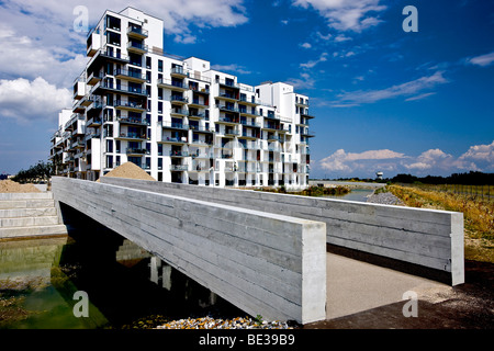 Modernes Gebäude in Orestaden, Kopenhagen, Dänemark, Europa Stockfoto