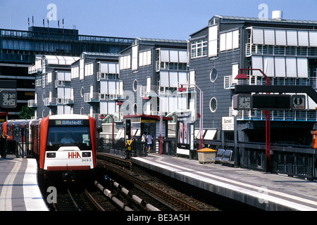 Hauptsitz des Verlags Gruner & Jahr, U-Bahn u-Bahnstation Baumwall, Hanse Stadt Hamburg, Deutschland, Europa Stockfoto