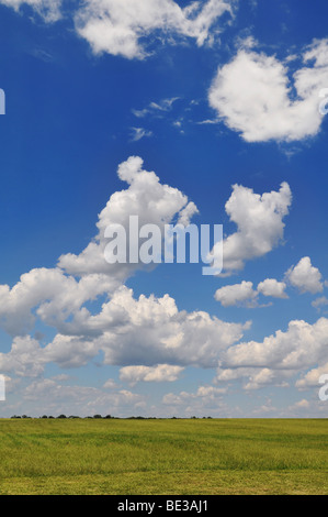 Landschaft mit Wolken und blauer Himmel an einem sonnigen Tag Stockfoto