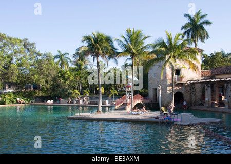 Schwimmbad, venezianischen Pools in Coral Gables, Miami, Florida, USA Stockfoto