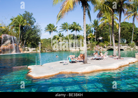 Schwimmbad, venezianischen Pools in Coral Gables, Miami, Florida, USA Stockfoto