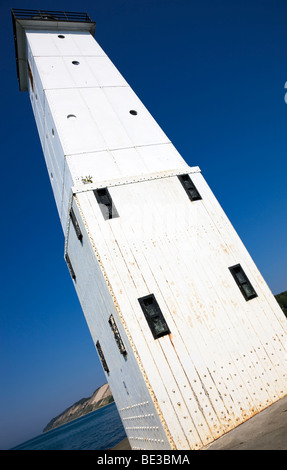 Frankfort North Wellenbrecher-Leuchtturm Stockfoto