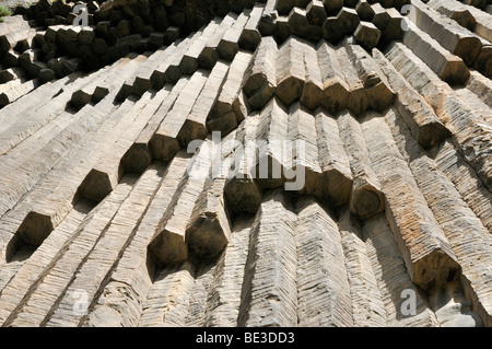 Riesige Basaltsäulen am Awan Schlucht in der Nähe von Garni, Canyon, Kotayk Region, Armenien, Asien Stockfoto