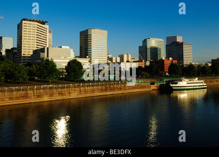 Willamette River in Portland, Oregon, USA Stockfoto