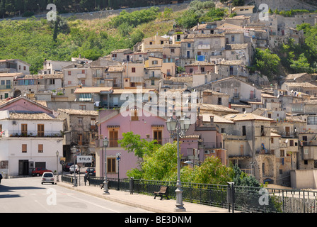 Mediterrane Altstadt, Stilo, Kalabrien, Süditalien, Europa Stockfoto