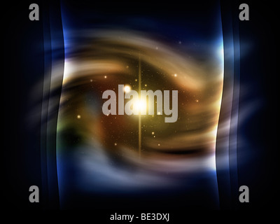 Digital erzeugte Bild des Deep Space. Stockfoto