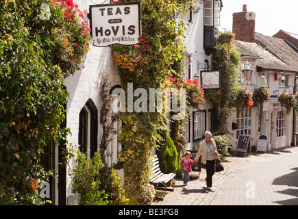 Großbritannien, England, Staffordshire, Stafford, Church Lane, die Suppenküche, beliebte Restaurant in der C16th Gebäude Stockfoto