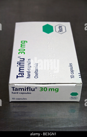 Schweinegrippe-Medikament Tamiflu Stockfoto