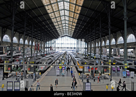 Interieur, Gare du Nord, Nordbahnhof, Paris, Frankreich, Europa Stockfoto
