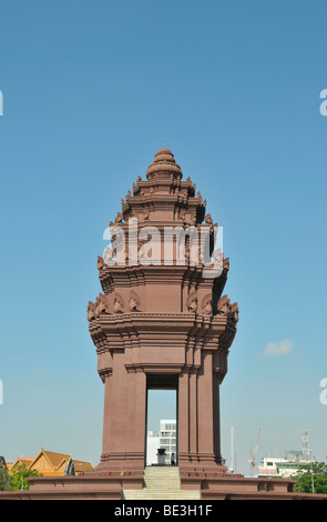 Unabhängigkeitsdenkmal in Phnom Penh, Kambodscha, Asien Stockfoto