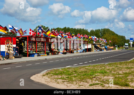 Auch außerhalb der Keukenhof starten sie verkaufen Blumen und Blumenzwiebeln auf der Straße, Lisse-Niederlande Stockfoto