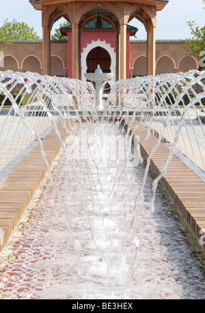 Eingang zu den orientalischen Garten, Gaerten der Welt, Gärten der Welt im Erholungspark Marzahn, Berlin Stockfoto