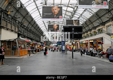 Gare de l ' est, Innenansicht des Ostbahnhofs, Paris, Frankreich, Europa Stockfoto