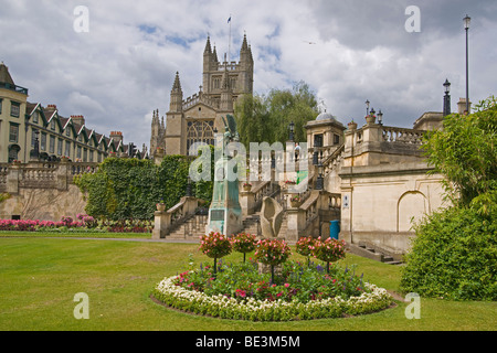 Parade Gardens, Bad, Abtei, Somerset, Cotswolds, England suchen, Stockfoto