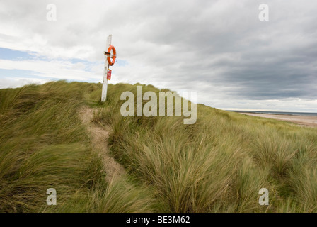 St. Aidans Dunes, Northumberland Küste, Großbritannien Stockfoto