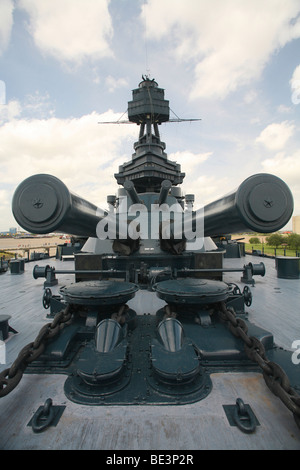 Das Schlachtschiff USS Texas Stockfoto