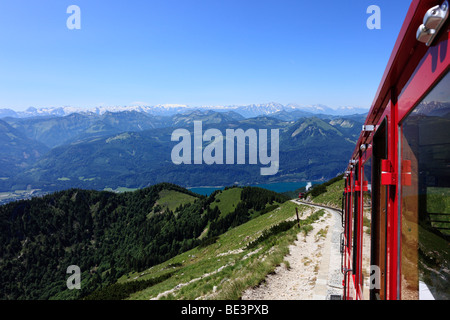Schafbergbahn Bergbahn, Schafberg Mountain, Region Salzkammergut, Salzburger Land Staat, Österreich, Europa Stockfoto