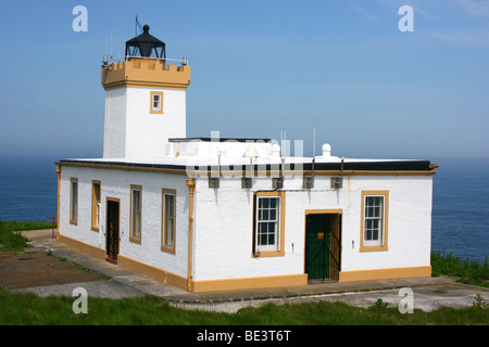 Die Stevenson Leuchtturm in Duncansby Head, der Nord-östlichste Punkt des britischen Festlands. Stockfoto