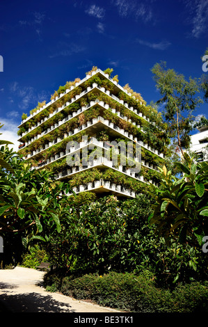 Paris, Frankreich, Grünes Viertel , Wohnbalkonen, 'Tower Flower' Apartment Tower, ökologischer Park, ökologisches nachhaltiges Bauen, moderner Stadtgarten, Stockfoto