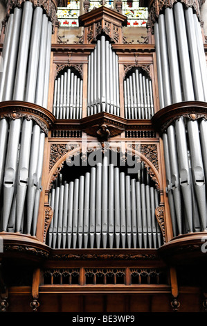 Orgel, Southwark Kathedrale, Kathedrale und kollegialen Kirche des Heiligen Erlösers und St. Mary Overie, London, England, Vereinigtes Königreich, Stockfoto