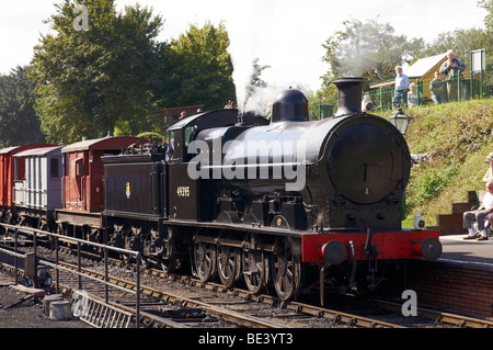 Dampfzüge auf der Mid-Hants Eisenbahn in Hampshire, England. aufgenommen im Herbst Gala im September 2009 Stockfoto