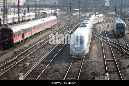 Gleise der Deutsche Bahn AG Stockfoto