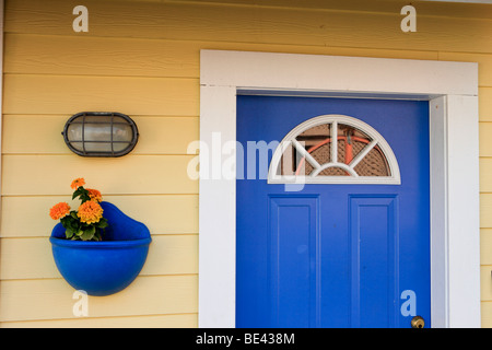 Eingang, Hausboot, Fisherman Wharf, Victoria, Vancouver Island, British Columbia Stockfoto