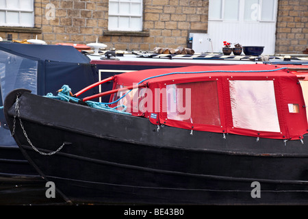 Sowerby Bridge Kanal-Becken, Yorkshire Stockfoto