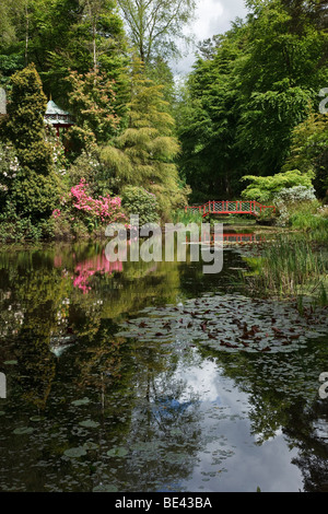 Der japanische Garten in Portmeirion, Gwynedd, Wales Stockfoto