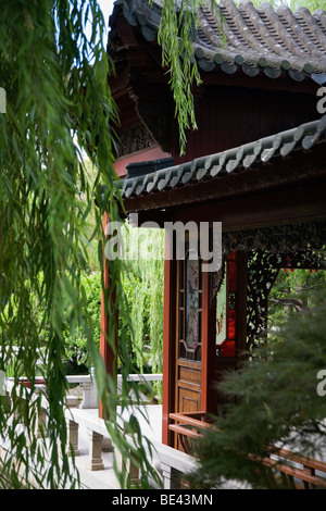 Chinesischer Pavillon im chinesischen Garten der Freundschaft. Darling Harbour, Sydney, New South Wales, Australien Stockfoto