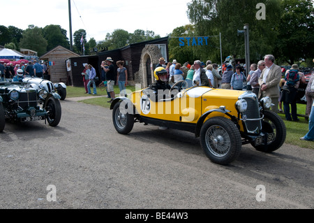 Prescott Hill Climb August 2009 Riley Falcon1496cc 1936 Spezial Stockfoto