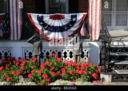 Eingang zum National Memorial Day Museum, Waterloo, NY Stockfoto