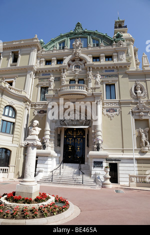 Eingang zum monte-carlo Opernhaus Teil des Casino Monaco Südfrankreich Stockfoto