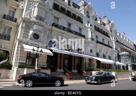 Eintritt in das berühmte Hotel de Paris monte carlo Monaco Südfrankreich Stockfoto