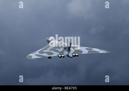 Avro Vulcan B2 XH558 anzeigen an RAF Fairford in Gloucestershire, Großbritannien Stockfoto