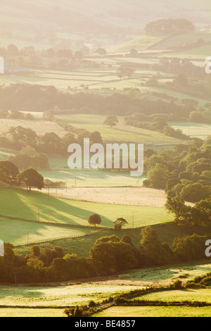 Einen Blick am frühen Morgen von Rosedale in den North York Moors National Park, North Yorkshire, England, Vereinigtes Königreich. Stockfoto