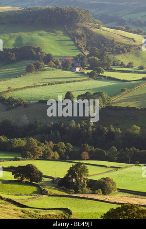 Einen Blick am frühen Morgen von Rosedale in den North York Moors National Park, North Yorkshire, England, Vereinigtes Königreich. Stockfoto