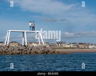 Paar von Sean Henry in Newbiggin by the Sea Stockfoto