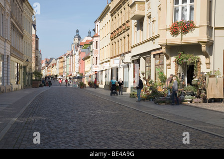 Collegienstrasse, Lutherstadt Wittenberg, Sachsen-Anhalt, Deutschland Stockfoto