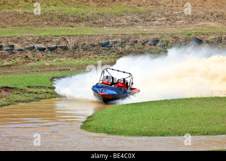 Australische Jet-Sprint-Boot Meisterschaft zeitlich Sprint läuft auf geschlossenen Kurs Cabarita September 2009 Stockfoto